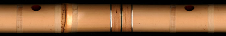 middle of a shakuhachi